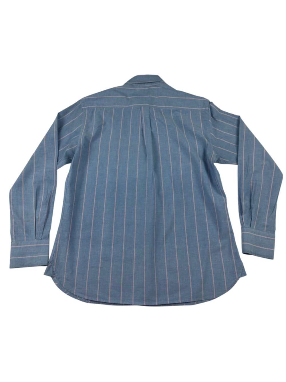 Beaufort & Blake Shirt Womens Medium Blue Red Stripe Long Sleeve Button Down - Picture 3 of 8